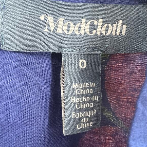 ModCloth Sweet Peaches Instant Energy Faux-Wrap Dress Size 0 New - Picture 6 of 6